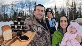 Winter Arrives in Alaska: Snow Removal, Alaskan Blueberry Jam, and Easy Sourdough Recipe