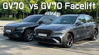 2025 Genesis GV70 Facelift vs. Pre-Facelift: Major Changes & Upgrades Compared side-by-side