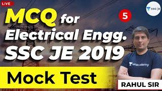 MCQ for Electrical Engineering SSC JE 2019 | Lec 5 | Mock Test | SSC JE Exam | Rahul Sir