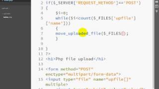 Simple PHP Multiple File Uploading Using While Loop