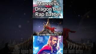 Thor vs vegeta rap battle #shorts #marvel #dbz #dragonballz #rapbattle