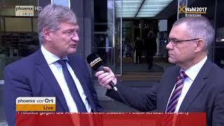 Jörg Meuthen vor der Pressekonferenz der AfD zum Ergebnis der Bundestagswahl am 25.09.17