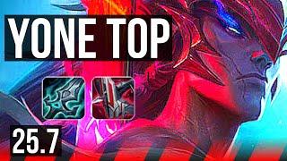 YONE vs AATROX (TOP) | 4/1/7 | KR Master | 25.7