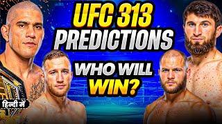 UFC 313 Predictions - Will Ankalaev DEFEAT Alex Pereira? | Gaethje vs Fiziev 2 Full Fight PREDICTION