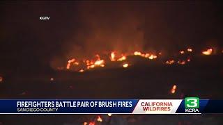 California Wildfire Coverage | New brush fires in San Diego County on Jan. 21