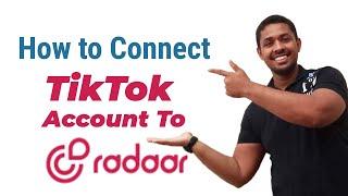 How to connectTikTok Account To RADAAR social media management tool | radaar appSumo