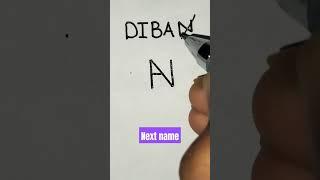 # DIBAN name logo # Design # Next name #shorts # By Rajbir