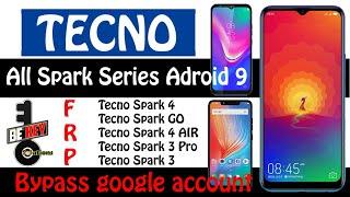 Tecno Spark 4 frp bypass / Tecno Spark Series bypass google account | No App or PC | NEW & Updated