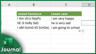 How to Change Capital Letters to Lowercase in Excel 2024