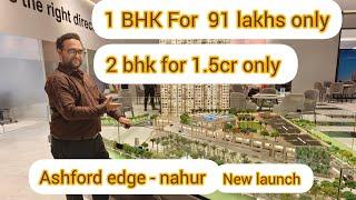 BUY A 1 & 2 BHK STARTING FROM 91 LAKHS | NAHUR -MULUND | ASHFORD EDGE #youtube #realestate