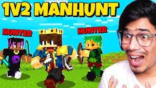 MINECRAFT SPEEDRUNNER VS 2 HUNTER (Manhunt)