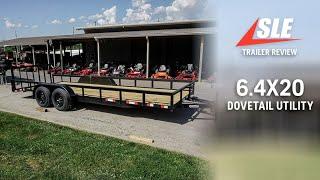 Review of 6.4x20 Dovetail Utility Trailer | #sleequipment #lawncare #utilitytrailer