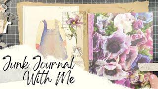 Junk Journal With Me - Decorating Pages and Collaging