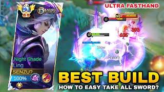 LING FASTHAND BEST BUILD & SECRET SETTING FOR EASIER TAKE ALL SWORD - Ling Mobile Legends