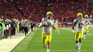 Kaelin Clay drops ball vs. Oregon (with Utah radio call)