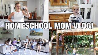 HOMESCHOOL WITH ME, KIDS' CHORES, & OOTD MOM STYLE! | VLOG