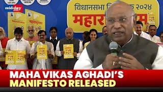 Maharashtra Assembly Elections 2024: Mallikarjun Kharge releases manifesto of Maha Vikas Aghadi