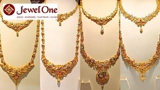 Jewel One Gold Necklace Collections With Grams/Fancy Wedding Necklace Collections