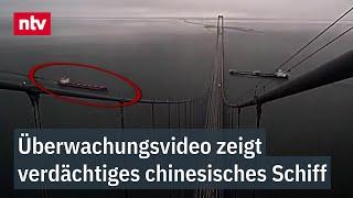 Mutmaßliche Sabotage in der Ostsee: Überwachungsvideo zeigt verdächtiges chinesisches Schiff | ntv