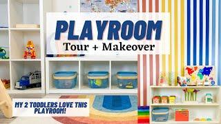 UPDATED PLAYROOM TOUR | TODDLER PLAYROOM MAKEOVER | PLAYROOM ORGANIZATION