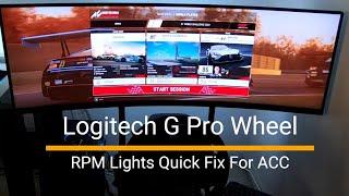 Logitech G Pro RPM Lights fix for Assetto Corsa Competizione