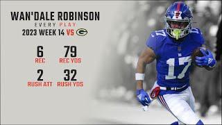 Wan'Dale Robinson Week 14 | Every Target, Catch, and Run vs Green Bay Packers | 2023 NFL Highlights