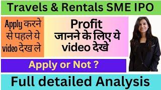 Travels & Rentals IPO | Travels & Rentals IPO Review | Travels & Rentals IPO GMP I Travels & Rentals