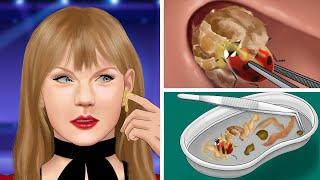 ASMR Animation Remove the beetle from the ear | WOW Brain Deep Cleaning