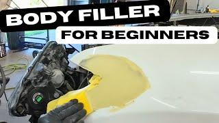 Simple steps when using bodyfiller/bondo on small dents