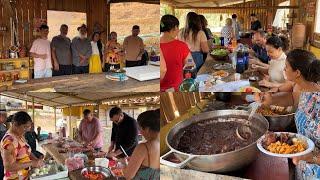 ANIVERSÁRIO DO MEU PAI NA CASINHA NO PÉ DA SERRA, HOJE FOI DIA DE ENCHER OS TACHOS.