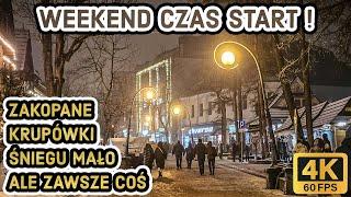 Zakopane️zaśnieżone KRUPÓWKI! 4K2024.11.29 ASMR بولندا جبال زاكوباني تاترا