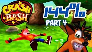 PS1| Crash Bash 144% Walkthrough as Crash Bandicoot (All Gold Relics) - Part 4