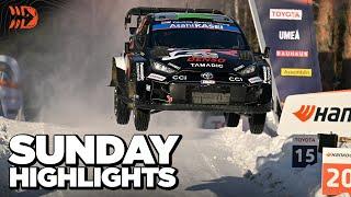 Evans CRUSHES his rivals  WRC Rally Sweden 2025 Sunday Highlights 