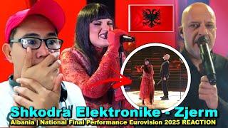 Shkodra Elektronike - Zjerm |  Albania | National Final Performance Eurovision 2025 REACTION