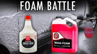 ADAMS MEGA FOAM vs  GRIOTS GARAGE BATTLE OF THE FOAM CANNON SOAP