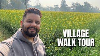 Life in Indian countryside - Relaxing walk in the beautiful Indian village | ￼ Watch for meditation