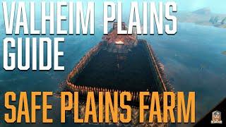 How to BUILD a COMPLETELY SAFE FARM in the PLAINS in VALHEIM