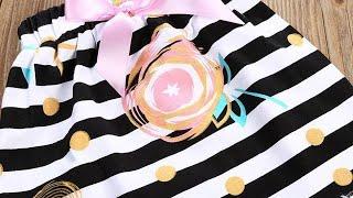 3Pcs T-shirt Romper Skirt Headband Big Little Sister Twins Clothes Bab 7/18/2019 11:3