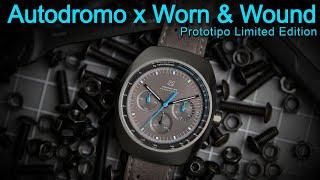 Autodromo x Worn & Wound Prototipo Limited Edition 70's Style Vintage Inspired Chronograph