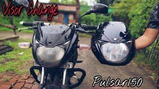 Pulsar 150 Full Visor Set replace | Visor change bajaj Pulsar