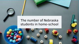 The number of Nebraska students in home-school