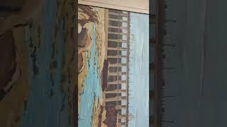 # Dam landscape # water colour # sn art and craft class #