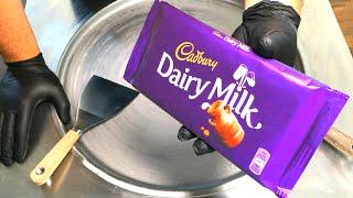 Ice Cream Rolls | Cadbury - Dairy Milk Chocolate Ice Cream / fried Thailand rolled ice cream roll