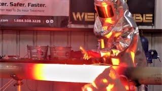 2200 F ° Annealing Post Weld Heat Treatment on Stainless Steel Pipe