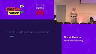 Tim McNamara - 4 levels of error handling