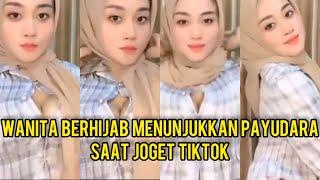 VIRAL - Wanita Berhijab (Rizky Aulia Marpaung / Babycha666) Menunjukkan Payudara Saat Joget Tiktok