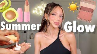 Glowy Summer Makeup Routine | Trying NEW Makeup