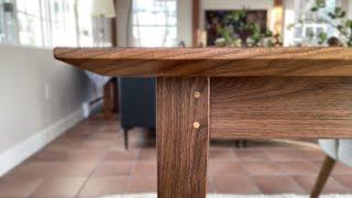 Building a Shaker Walnut Dining Table