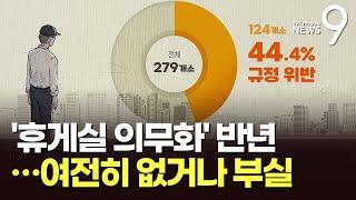 '휴게실 의무화' 반년…1400세대 아파트에 경비원 휴게실 '0'