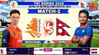 Nepal vs Netherlands Match 2 | Tri series  | Live score and HINDI commentary |